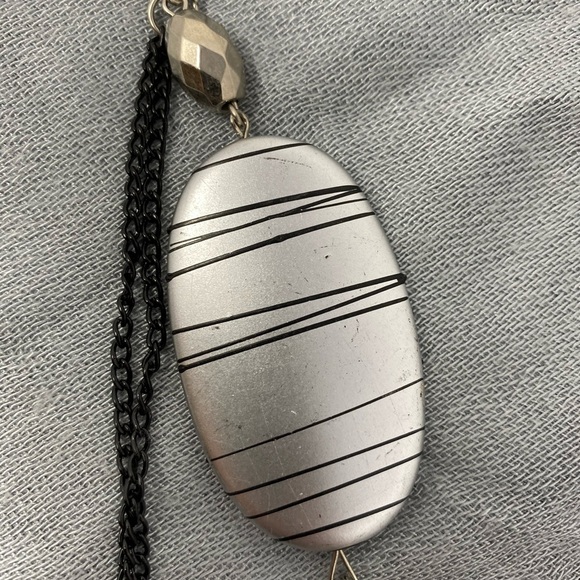 Multi-strand bead and chain necklace - Picture 4 of 6